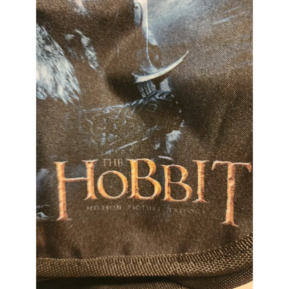 The Hobbit Motion Picture Trilogy Messenger Bag Black Crossbody Thorin Graphic